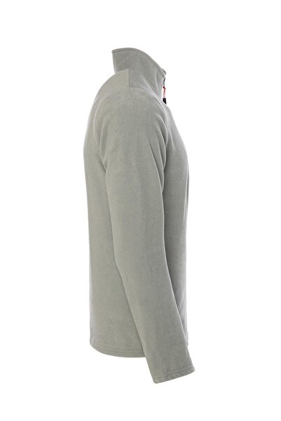 MAXIMILLIAN Men's Fleece Gray Color Half Zipper Bato Collar Outdoor Fleece