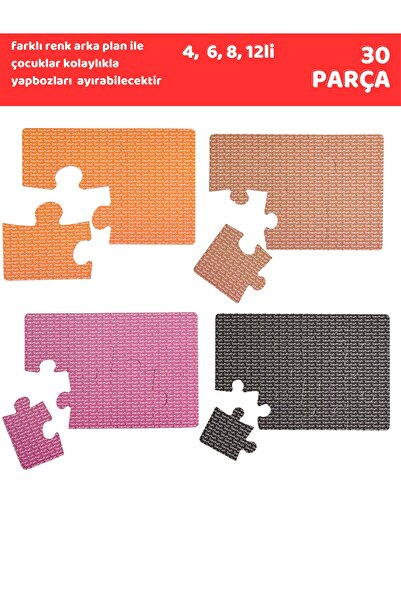 DoerKids Kademeli Taşıtlar Puzzle | Eğitici Puzzle 30 Parça 4 In 1 Puzzle. 2 Yaş