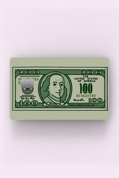 Namgo ملصق طلاء البطاقة باللون الأخضر New Dollar