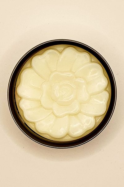 FANTASTİK SANAT ATÖLYESİ Decorative Gift Metal Tin Box Vanilla Scented Gift Flower Model Hand and Bath Soap