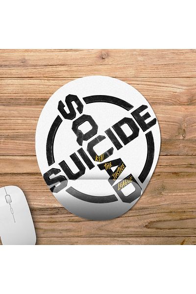 Pixxa نموذج لوحة الماوس Suicide Squad: Kill The Justice League مع دعم المعصم - 2 بيضاوي