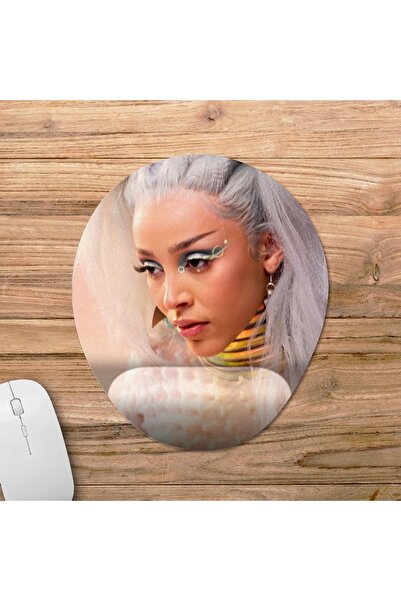 Pixxa Doja Cat model podloge za miša sa podrškom za zglob - 2 ovalna