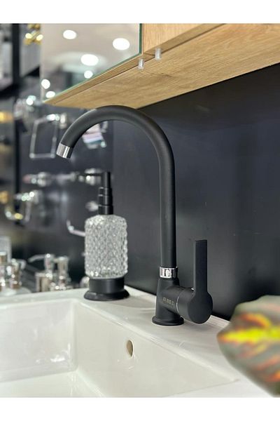 Nefa New Brass Matte Black Sink Mixer