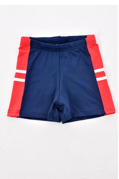 Pemilo Boy's 351 Striped Swimsuit Navy Blue-Red