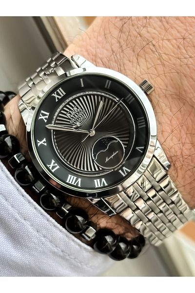 Q&Q Brand Steel Strap, Waterproof, Silver Color Men's Wristwatch+bracelet