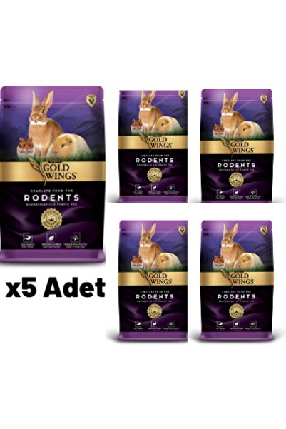 Gold Wings Premium Tavşan Hamster Kemirgen Yemi 1 Kg X 6 Adet