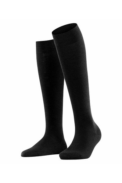 FALKE Softmerino KH - Damen Kniestrumpf Langbeine Einfarbig