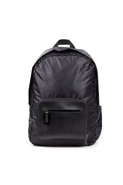 Lexon Packable Foldable Backpack Black