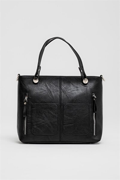 Jacquline حقيبة كتف نسائية Im471 باللون الأسود