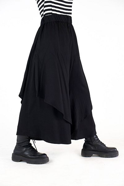 Catz Clothes Women's Skirt - Gloria Black Trouser Skirt