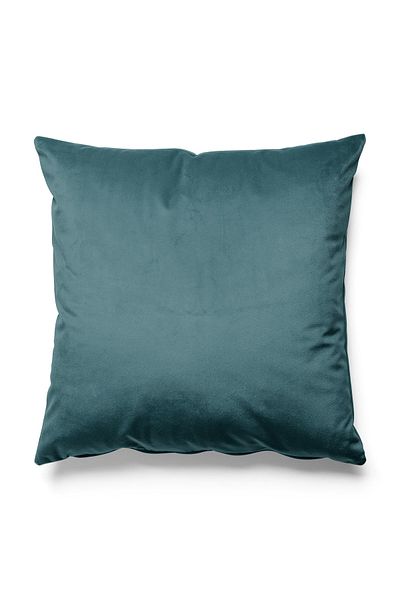Pilloveland Husa de perna de culoare solida - Tesatura din piele intoarsa pentru tapiterie - Albastru petrol