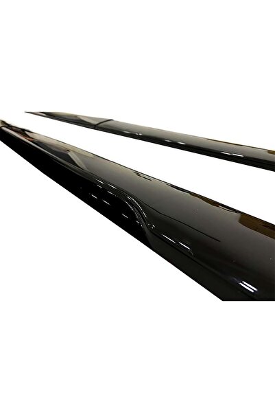 OMGARAGE Toyota Corolla 2019+ Siyah Şeritli Renkli Yan Marşpiyel 2 Adet Piona Black