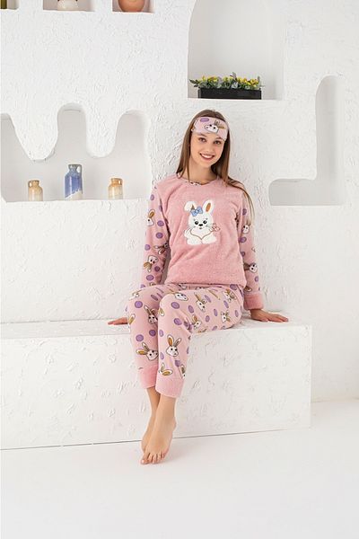 ASEL PİJAMALARI Γυναικείο Σετ Πυτζάμες Fleece