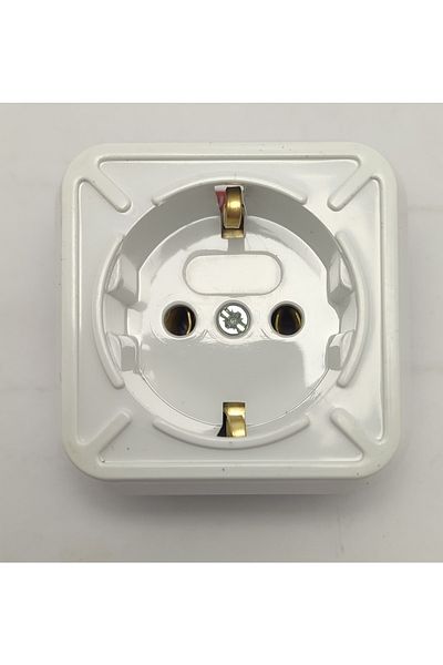 hagiki (1 Piece) Surface Mounted Grounded Socket 250 Volt
