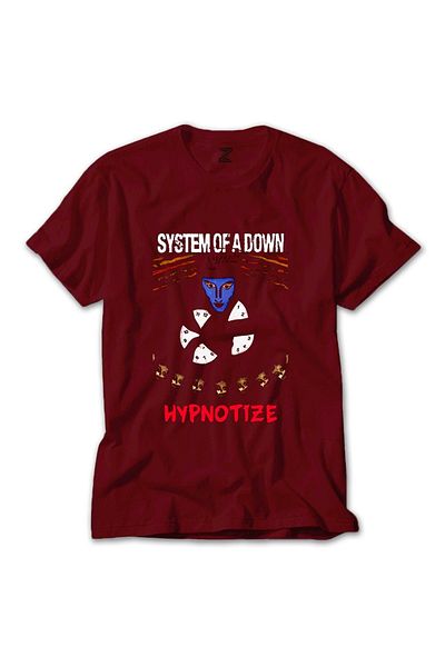 Z zepplin System Of A Down Hypnotize Red T-Shirt
