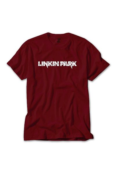 Z zepplin Linkin Park Text Red T-Shirt