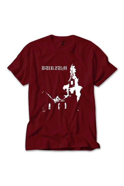 Z zepplin Burzum Burn Church - Tricou roșu