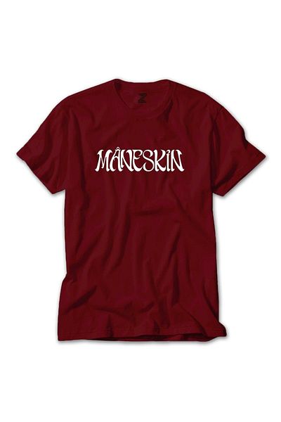 Z zepplin Κόκκινο T-Shirt Maneskin Text