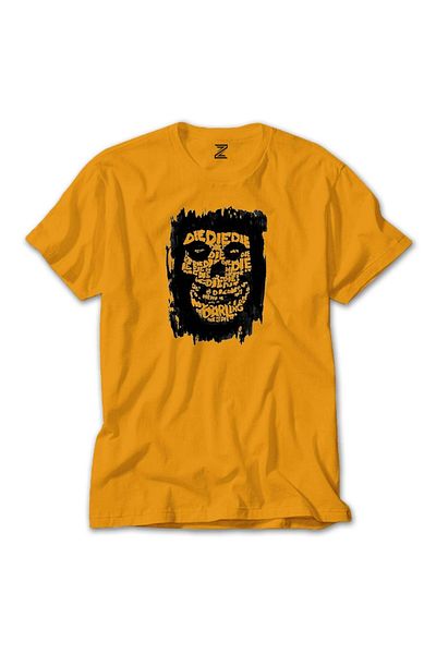 Z zepplin Misfits Die My Darling Yellow T-shirt