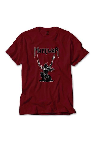 Z zepplin Manowar The Triumph Of Steel Red T-Shirt