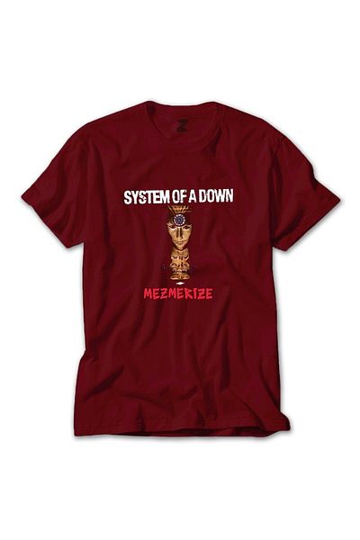 Z zepplin System Of A Down Mezmerized Red T-Shirt