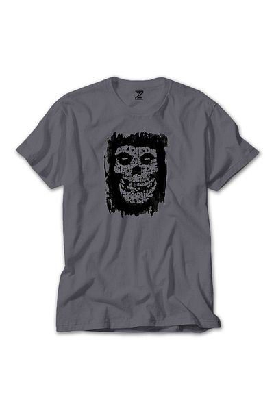Z zepplin Misfits Die My Darling Grey T-Shirt