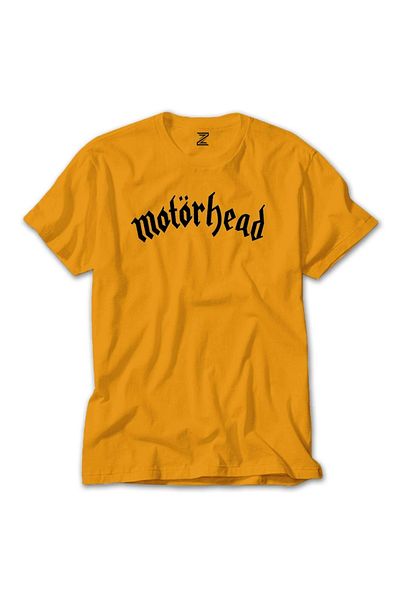 Z zepplin Κείμενο λογότυπου Moto?rtead Λευκό κίτρινο T-shirt