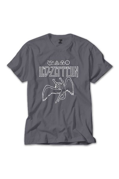Z zepplin Μπλουζάκι Led Zeppelin Zoso Icarus Grey