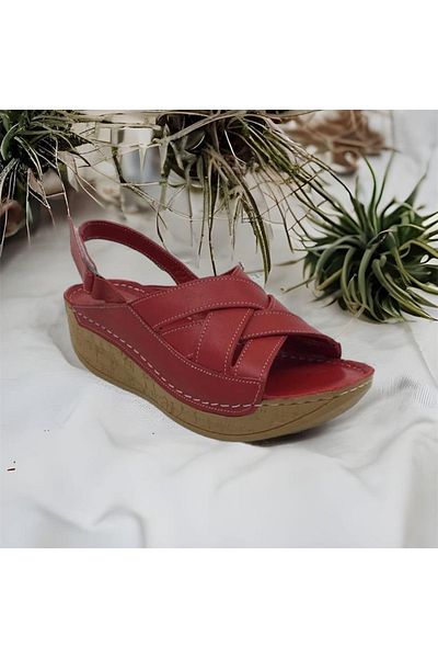 Taşpınar Ayakkabı Taşpınar 100% din piele naturală pentru femei, papuci și sandale ortopedice de vară