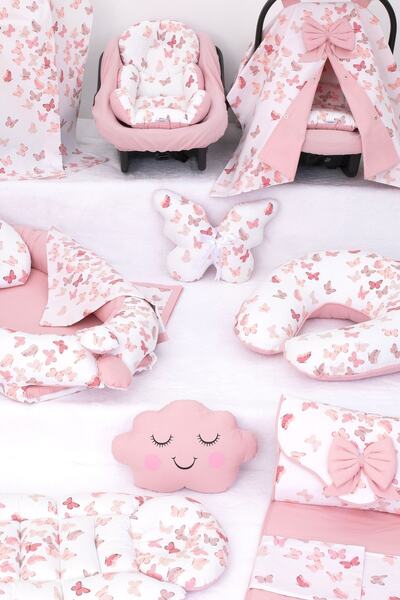 Umaybebek Babynest Puset Örtüsü Alt Açma Emzirme Yastığı Bel Destekli Ana Kucağı Bebek Arabası Minderi-tutmalı