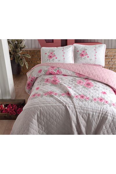 Clasy Ranforce Bedspread Single Lovers V1 Pink