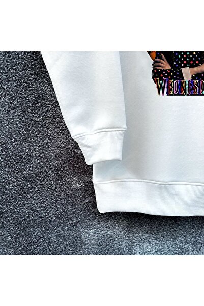 Wolters Outdoors Παιδικό μπλουζάκι με μακρυμάνικο λαιμόκοψη από βαμβάκι Wednesday3 oversized με τύπωμα