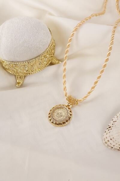 Enderun Kuyumculuk Çeyrek Altın Görünümlü Kolye