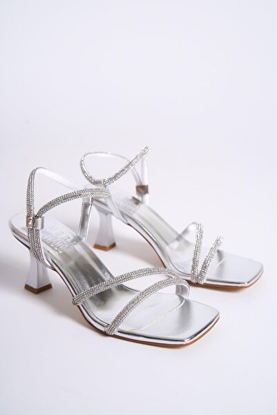 Modabuymus Pantofi de seară cu toc Sydney Silver Stone