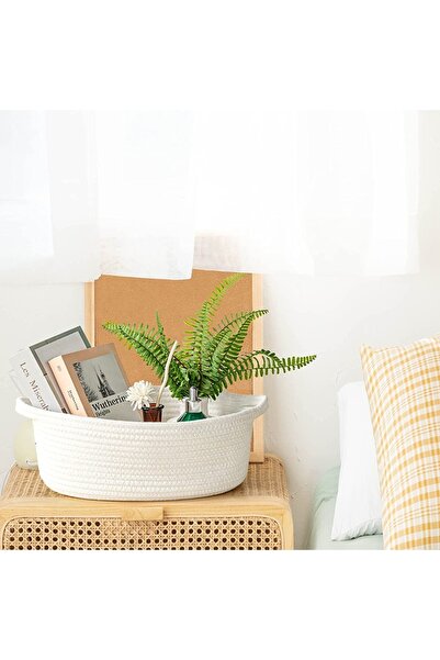 MaVaux Οργανωτής καλαθιού οβάλ γιούτας 30cm x 12cm