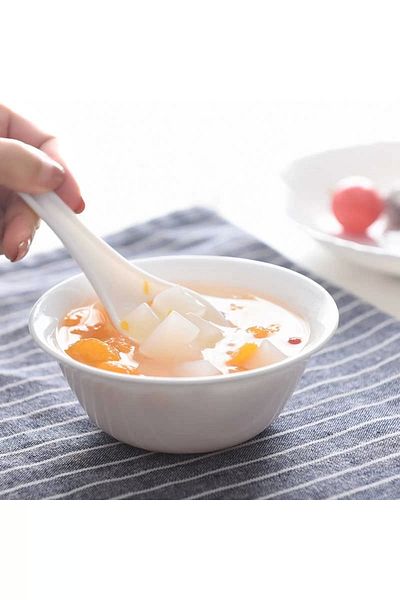 Luminarc Zelie Carine Tempered 14 Cm White Soup Bowl of 6.