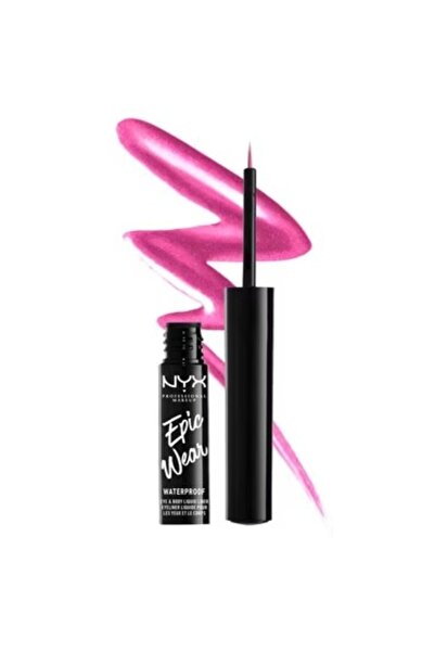 NYX Professional Makeup Metalik Likit Eyeliner Fucshia