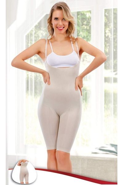 by İGP Corset pentru corp, cu sâni deschisi, cu picioare lungi, pentru femei Skin