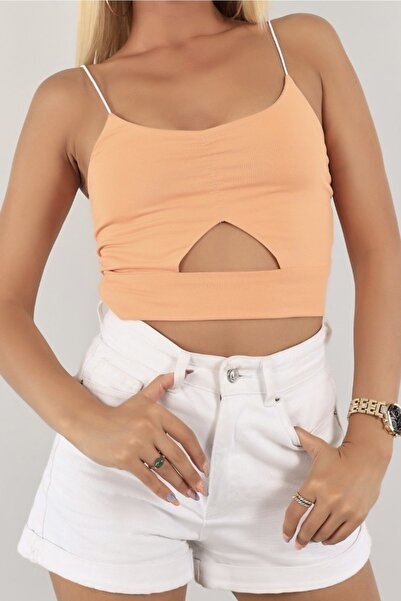 JOAQUIM بوستير أساسي بتفاصيل منخفضة القطع • توب قصير بحمالات