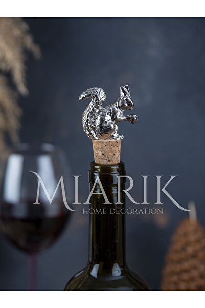 MIARIK DESIGN & DEKORASYON Sıncap Sılver Şışe Mantar , Şarap Mantarı , Şarap Tıpası , Yagdanlık Tıpası , Yagdanlık Mantarı