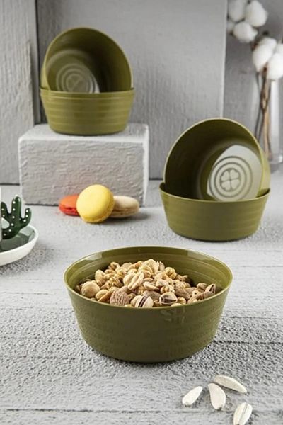 AKCAKESE 6-Piece Breakfast Set and Snack Bowl Food Storage Container Can Be Used in Microwave and Freezer