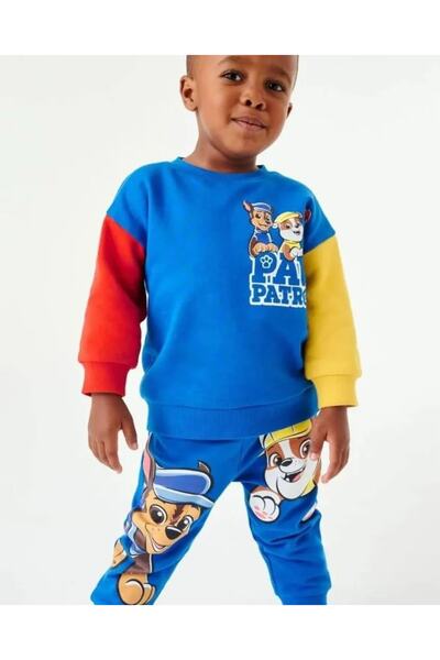 Keywest طقم بدلة رياضية للجنسين بتصميم كرتوني من باو باترول - طقم سميك مكون م...