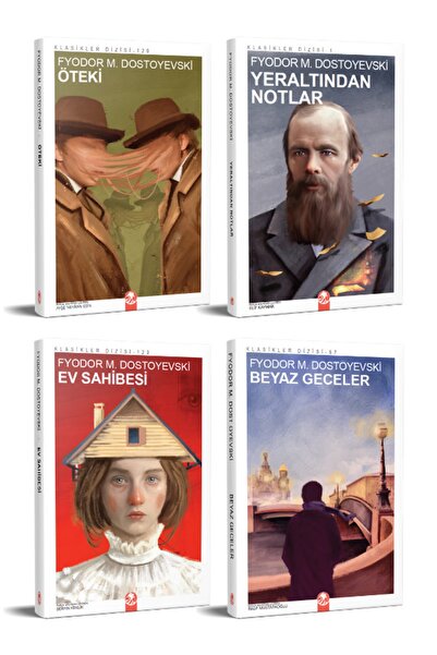 Kızıl Panda Yayınevi Dostoyevski Seti (4 Kitap)