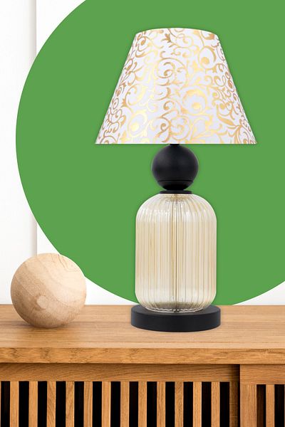 MINIMAL ETICARET VE BILGI TEKNOLOJILERI Lotus Gold Contrast Glass Cone Lampshade