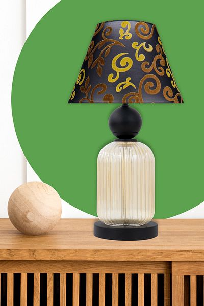 MINIMAL ETICARET VE BILGI TEKNOLOJILERI Lotus Gold Contrast Glass Cone Lampshade