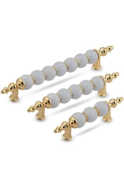 STR MOBAKS Str Gold 160 Mm Boncuk Dolap Mutfak Çekmece Vestiyer Mobilya Kulpl...