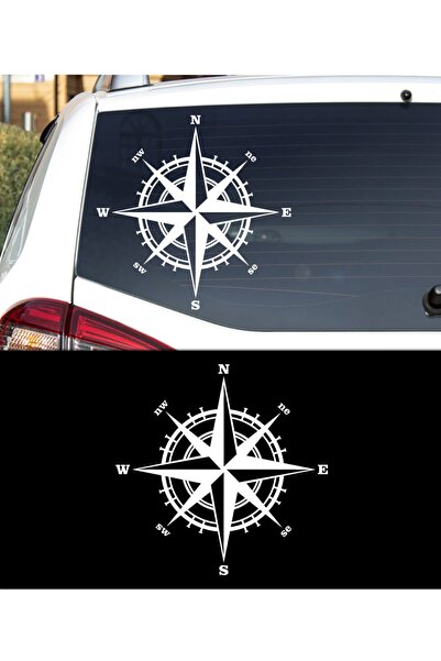 Melek Pazarı ملصق سيارة بوصلة 40 × 40 سم