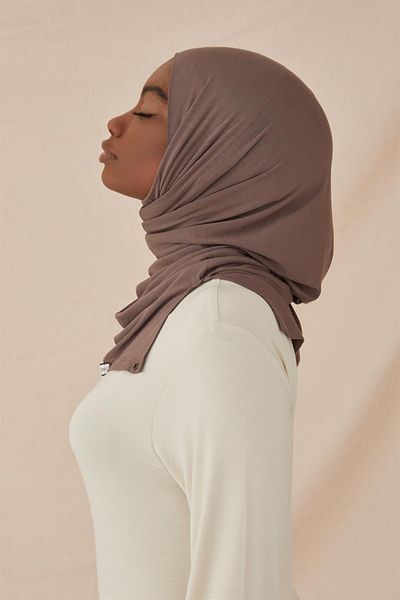 ELF PRIVE Premium Combed Cotton Bonnet-dark Mink