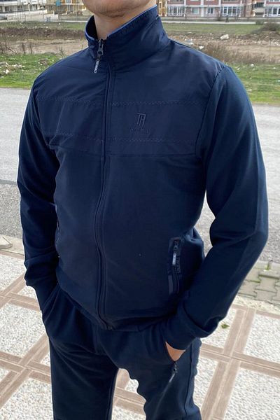 Remsa Spor Ανδρική αθλητική φόρμα Lycra Combed Cotton 2711 Navy Blue