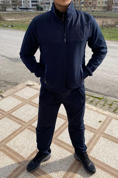 Remsa Spor Ανδρική αθλητική φόρμα Lycra Combed Cotton 2711 Navy Blue